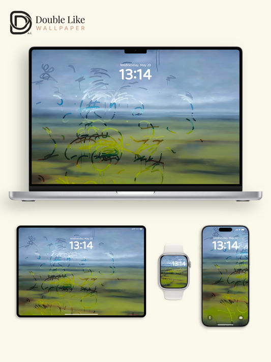 Misty Field Abstract Vibe Full Wallpaper Set [#ZMY374]