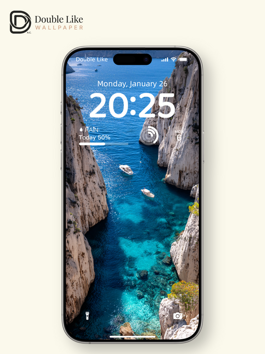 Mediterranean Calanques Turquoise Ocean Fjord Photography Wallpaper Pack [#JJ1213]