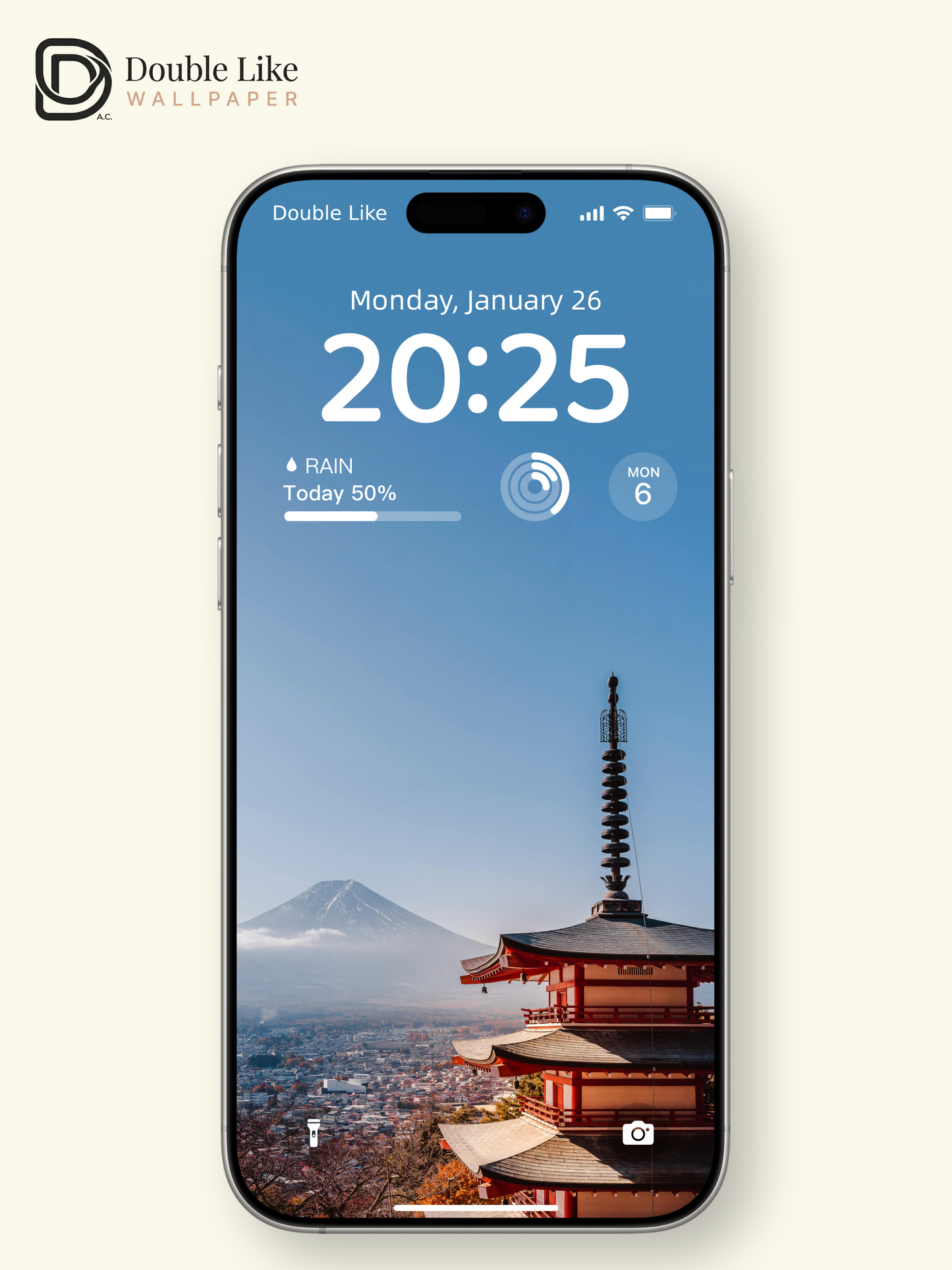Mount Fuji Chureito Pagoda Autumn Landscape Aesthetic Wallpaper Pack [#ZMY343]
