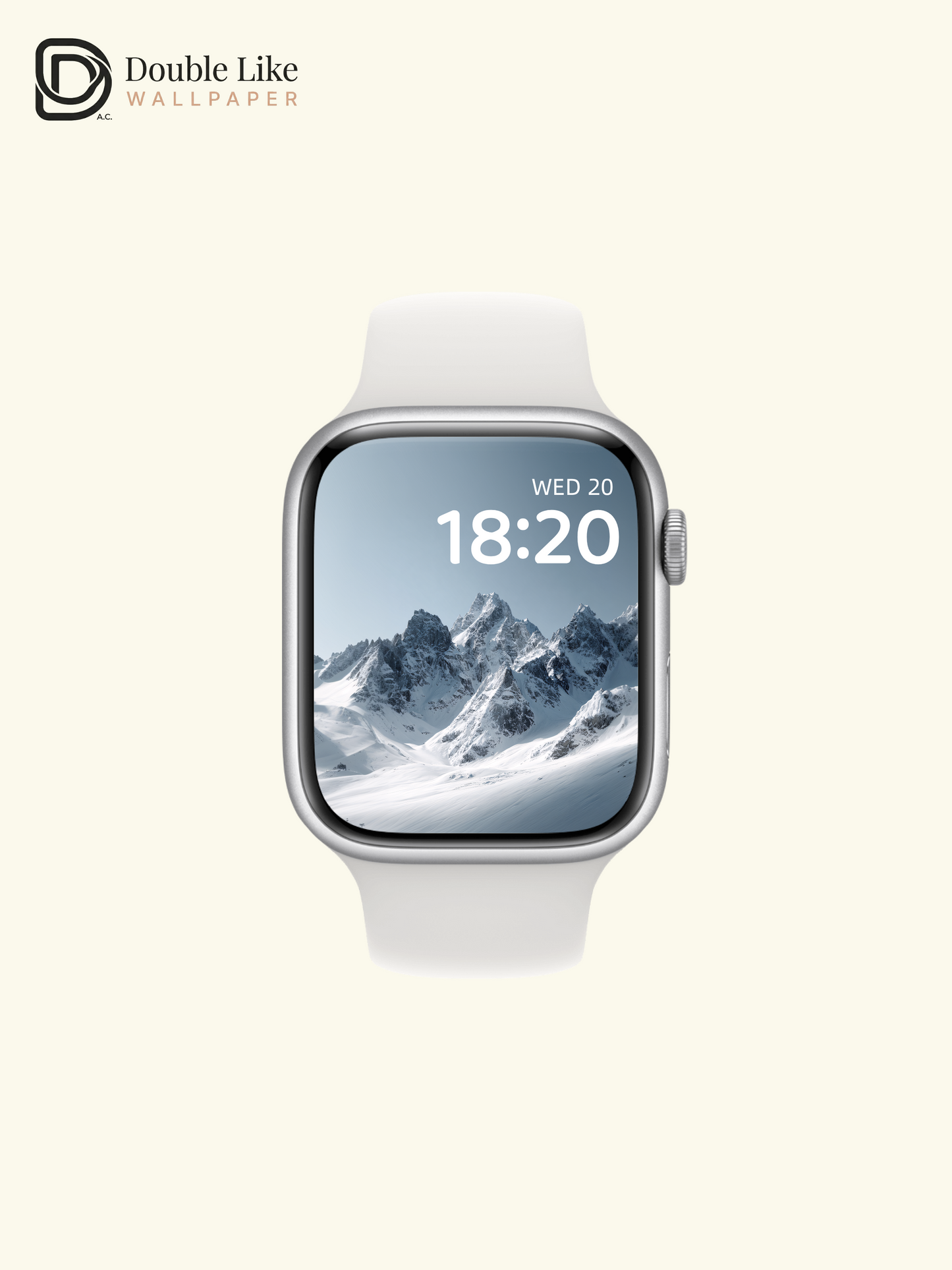 Minimalist Winter Snow Mountain Peaks Clean Landscape Photography Wallpaper Pack [#JJ1222]