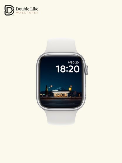Night Street McDonald's & Mount Fuji View Aesthetic Wallpaper Pack [#JJ1406]