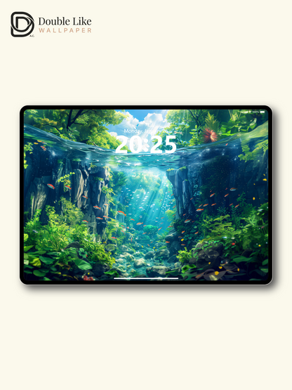 Canyon Lake Underwater Nature Anime Inspired Wallpaper Pack [#WGF058]