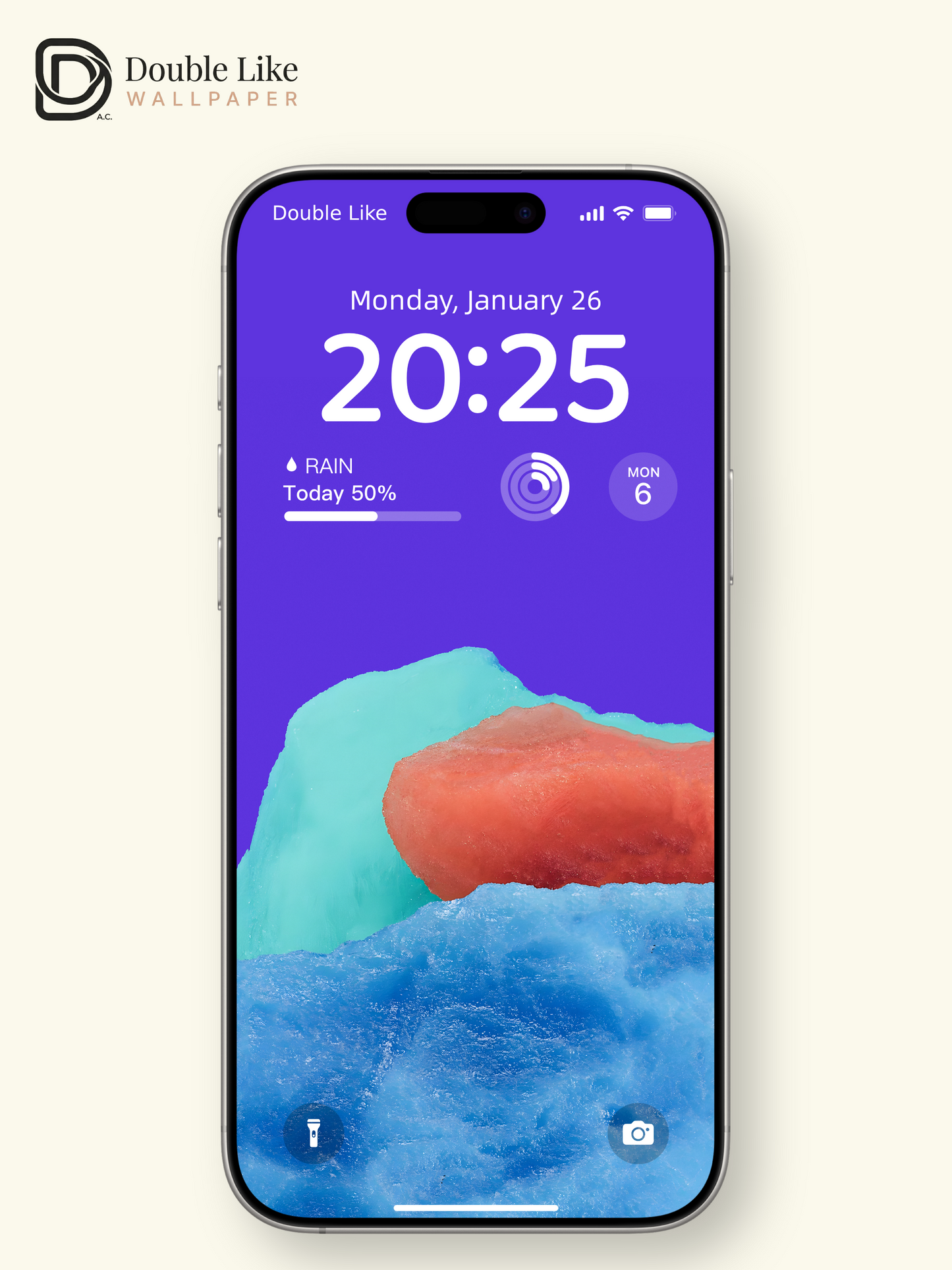 Dreamy Color Block Ice Texture Minimalist Abstract Wallpaper Pack, Compatible with iPhone & Android Lock Screen, Tablet, PC & Smart Watch HD Wallpapers [#ZMY517]