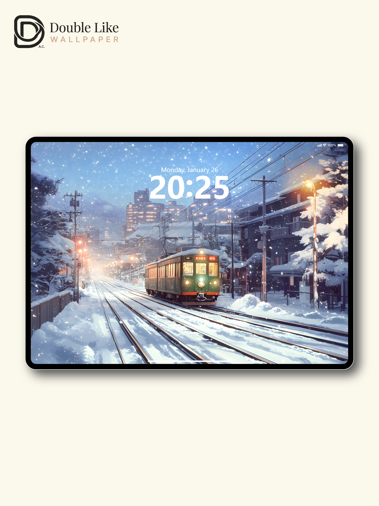 Winter Snow Train Japanese Anime Cozy Aesthetic Wallpaper Pack [#WGF075]