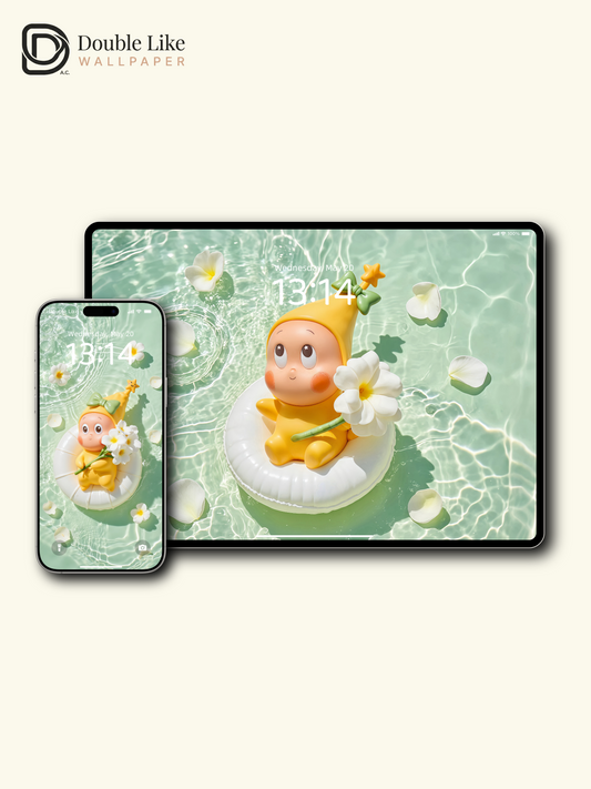 starlight Buddy · Summer Water Dream | Fresh Healing Wallpaper Pack [#JJ159]