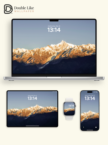 Mount Meili Golden Sunrise Luck Wallpaper Pack [#ZMY129]