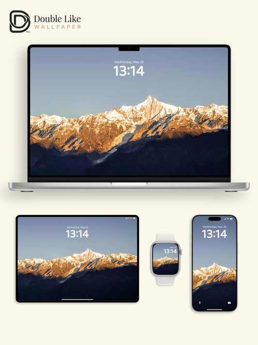 Mount Meili Golden Sunrise Luck Wallpaper Pack [#ZMY129]