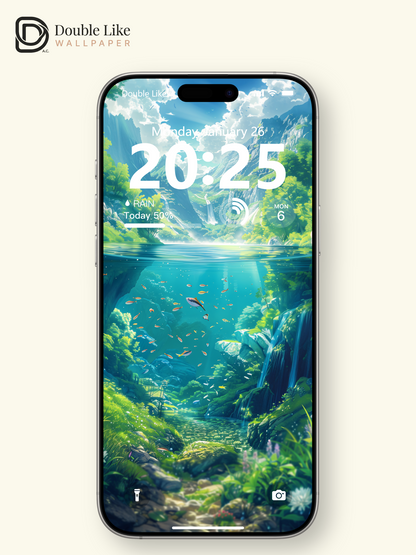 Mountain Lake Underwater Nature Anime Inspired Wallpaper Pack [#WGF048]
