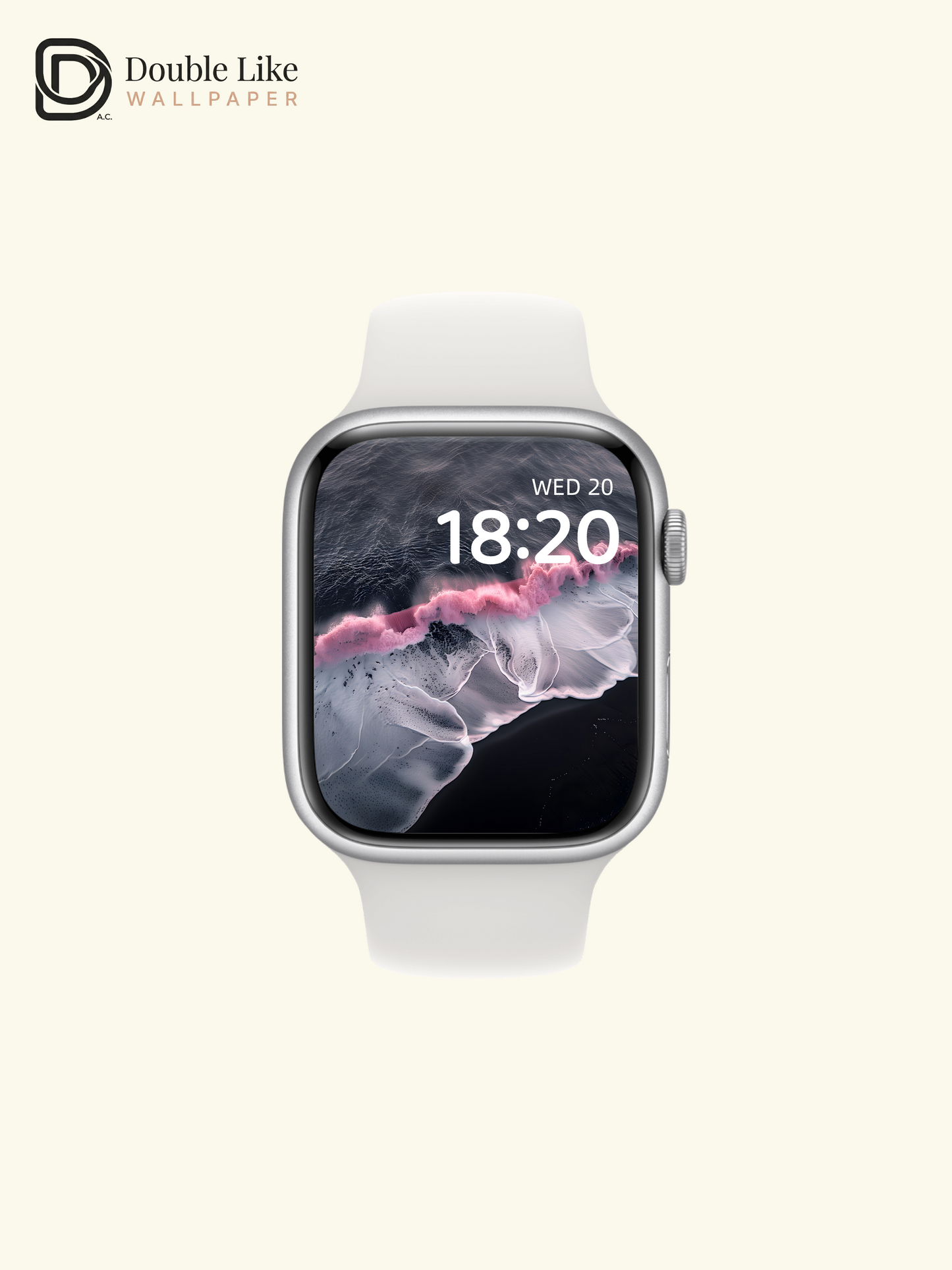Surreal Pink Wave Dark Beach Aesthetic Wallpaper Pack [#ZJYX0199]