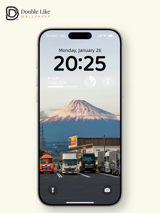 Mt.Fuji Hino Truck Japanese Vibe Full Wallpaper Set [#ZMY367]