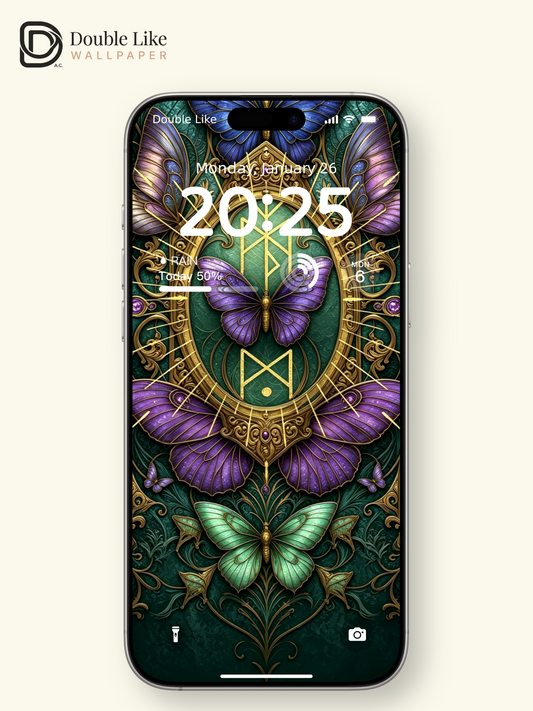 Noble Wallpaper | Butterfly Fortune, Popularity, Spiritual Protection & Benefactor Luck [#HWWx012]