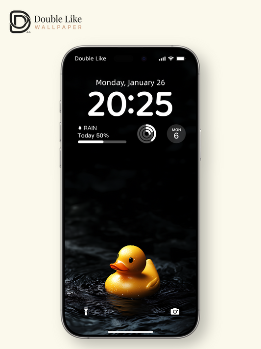 Lonely Little Yellow Duck Dark Aesthetic Wallpaper Pack [#ZJY377]