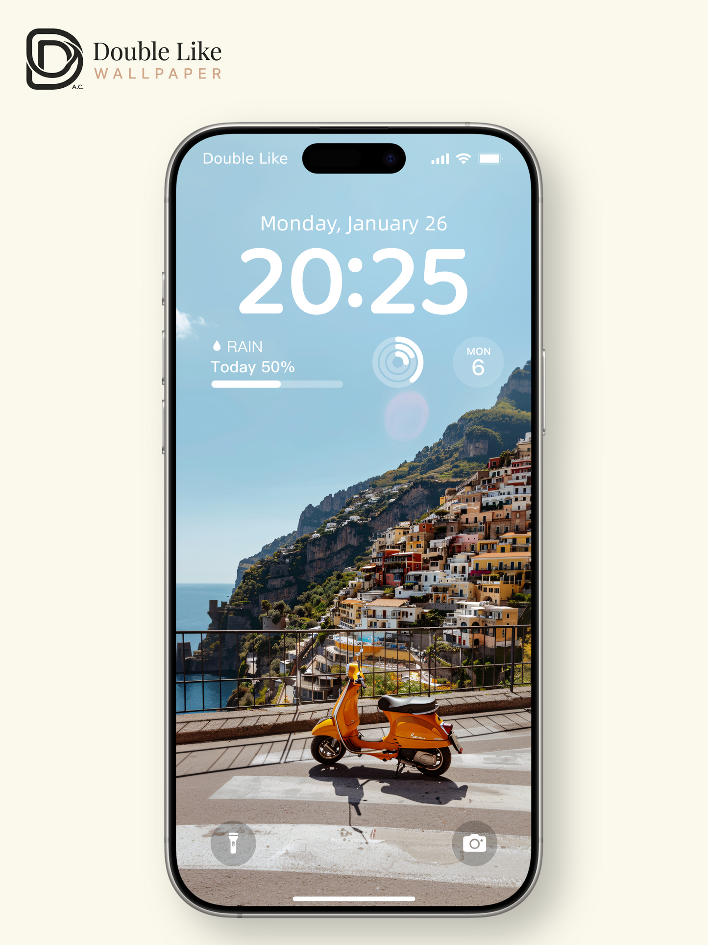 Positano Amalfi Coast Scooter Summer Aesthetic Wallpaper Pack [#JJ1365]