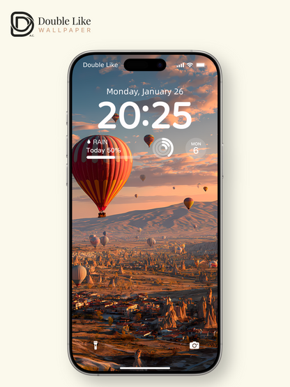 Sunset Hot Air Balloon Wallpaper Pack [#LFHL1008]