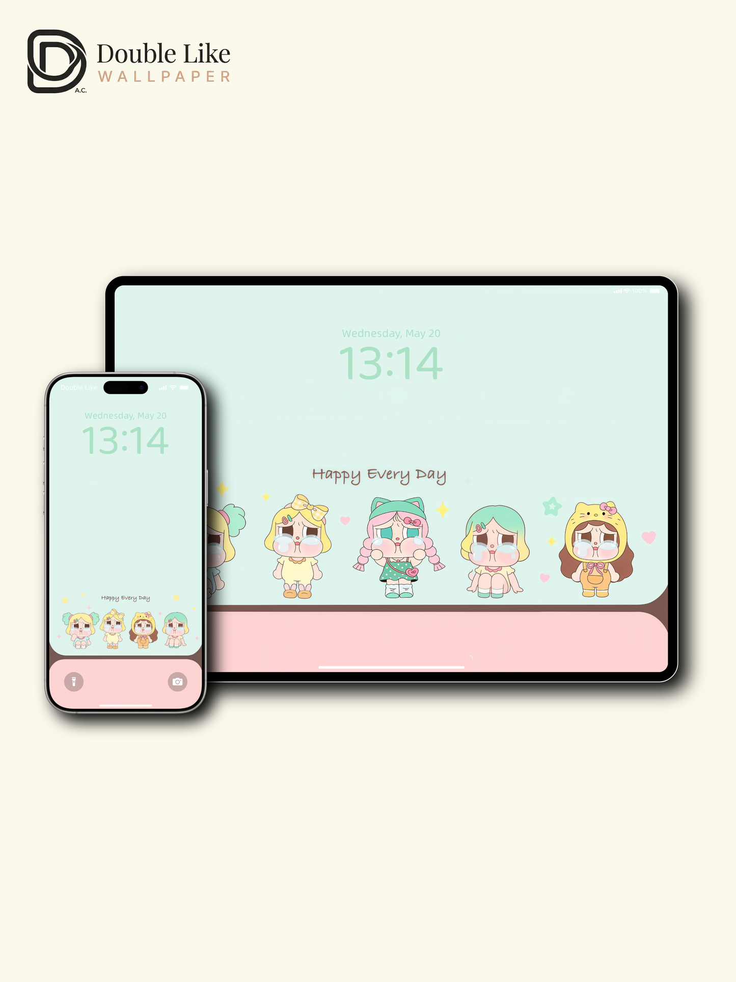 It's Okay to Cry💛 | Cozy Cute Wallpaper Pack [#JJ410]