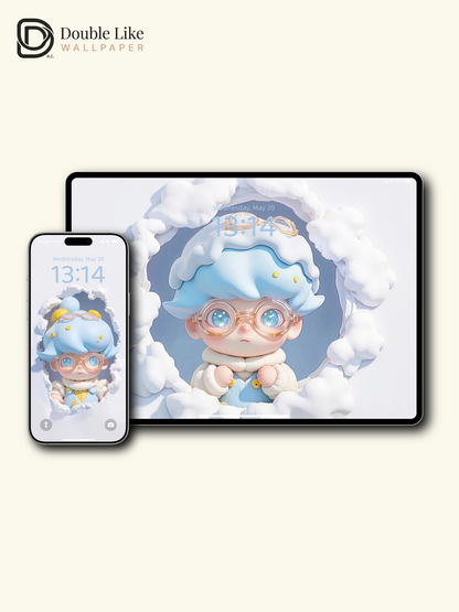 Little Cloud Companions | Healing Cute IP Wallpaper [#JJ97]