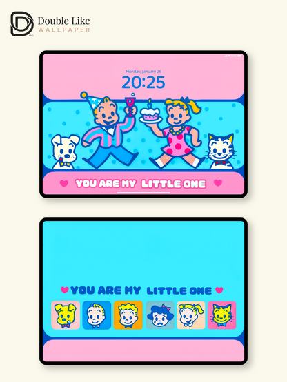 You Are My Little One · Color Emotion Faces Wallpaper Pack [#JJ396]