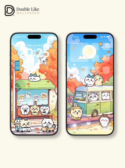 Autumn Little Moments · Cozy Animal Bus Stop [#CKW248]