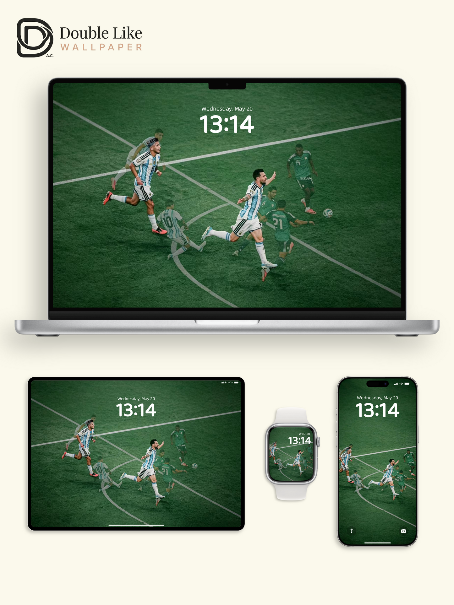 Messi Iconic Celebration! Motivational Wallpaper for All Devices | Football Fans Must Have [#HWWx027]