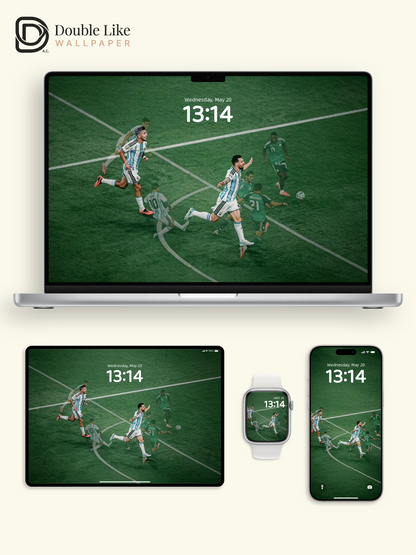 Messi Iconic Celebration! Motivational Wallpaper for All Devices | Football Fans Must Have [#HWWx027]