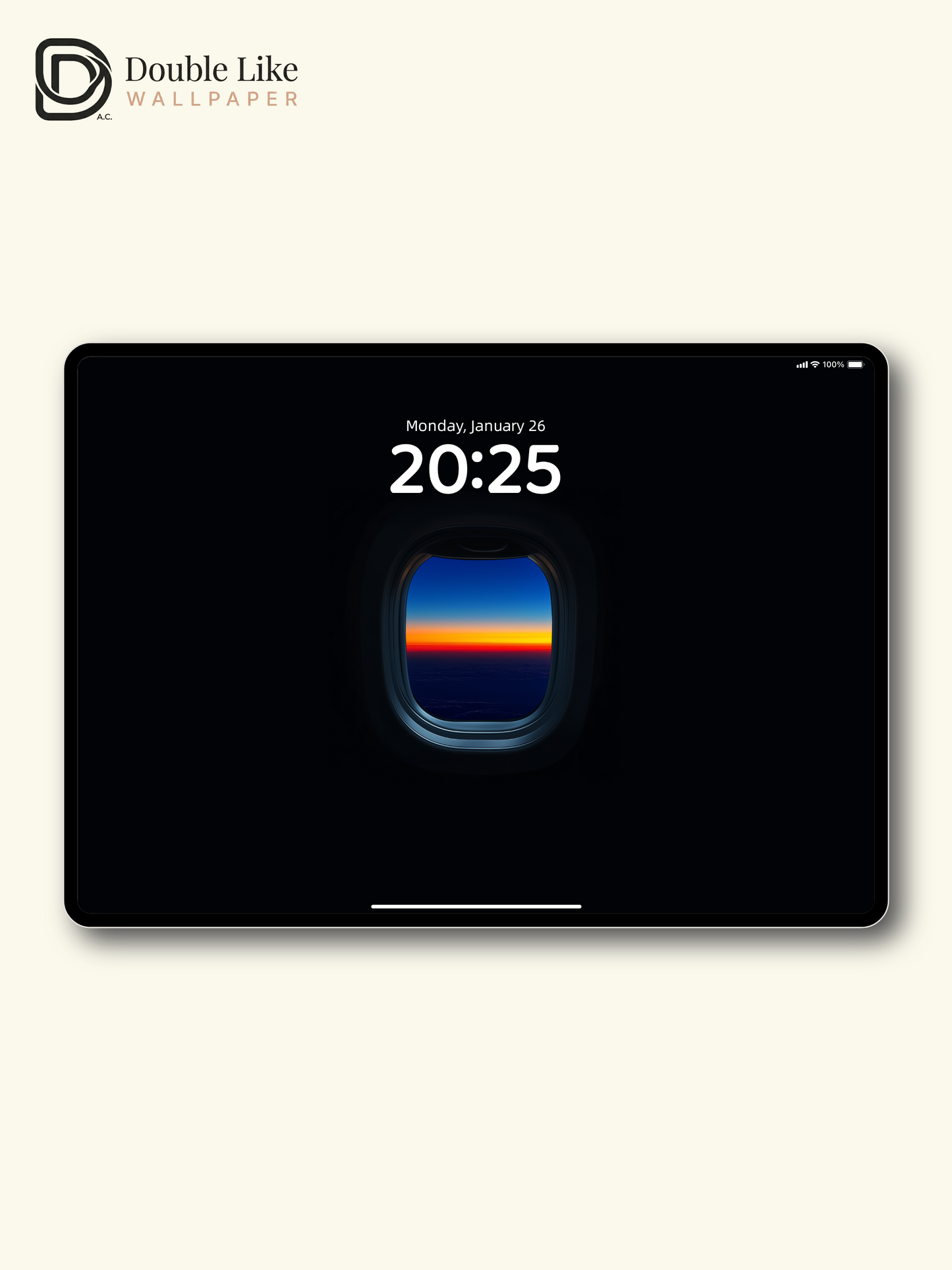 Airplane Window Sunset Minimal Dark Aesthetic Wallpaper Pack [#ZJY205]