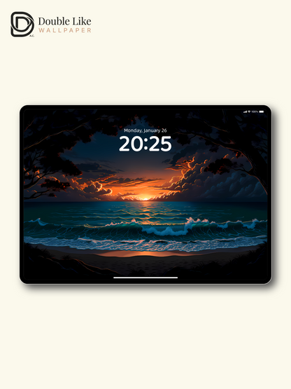 Cinematic Sunset Ocean Beach Multi Device Aesthetic Wallpaper Pack [#LFHL1057]