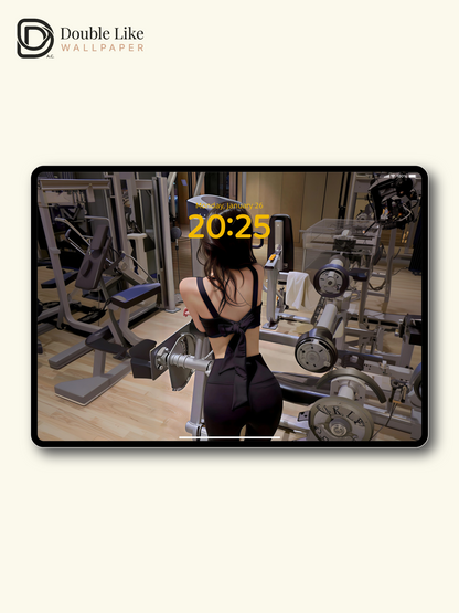 Discipline Glow | Gym Girl Motivation Wallpaper Pack [#gjc2606016]