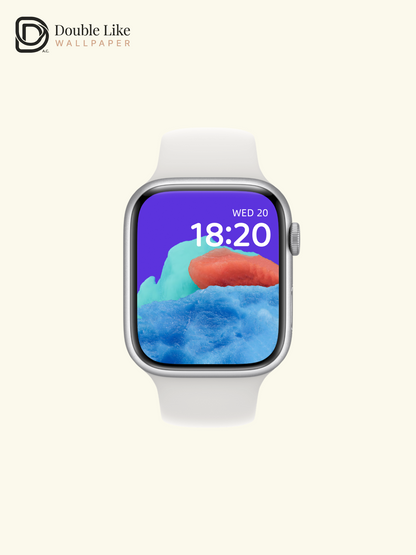 Dreamy Color Block Ice Texture Minimalist Abstract Wallpaper Pack, Compatible with iPhone & Android Lock Screen, Tablet, PC & Smart Watch HD Wallpapers [#ZMY517]