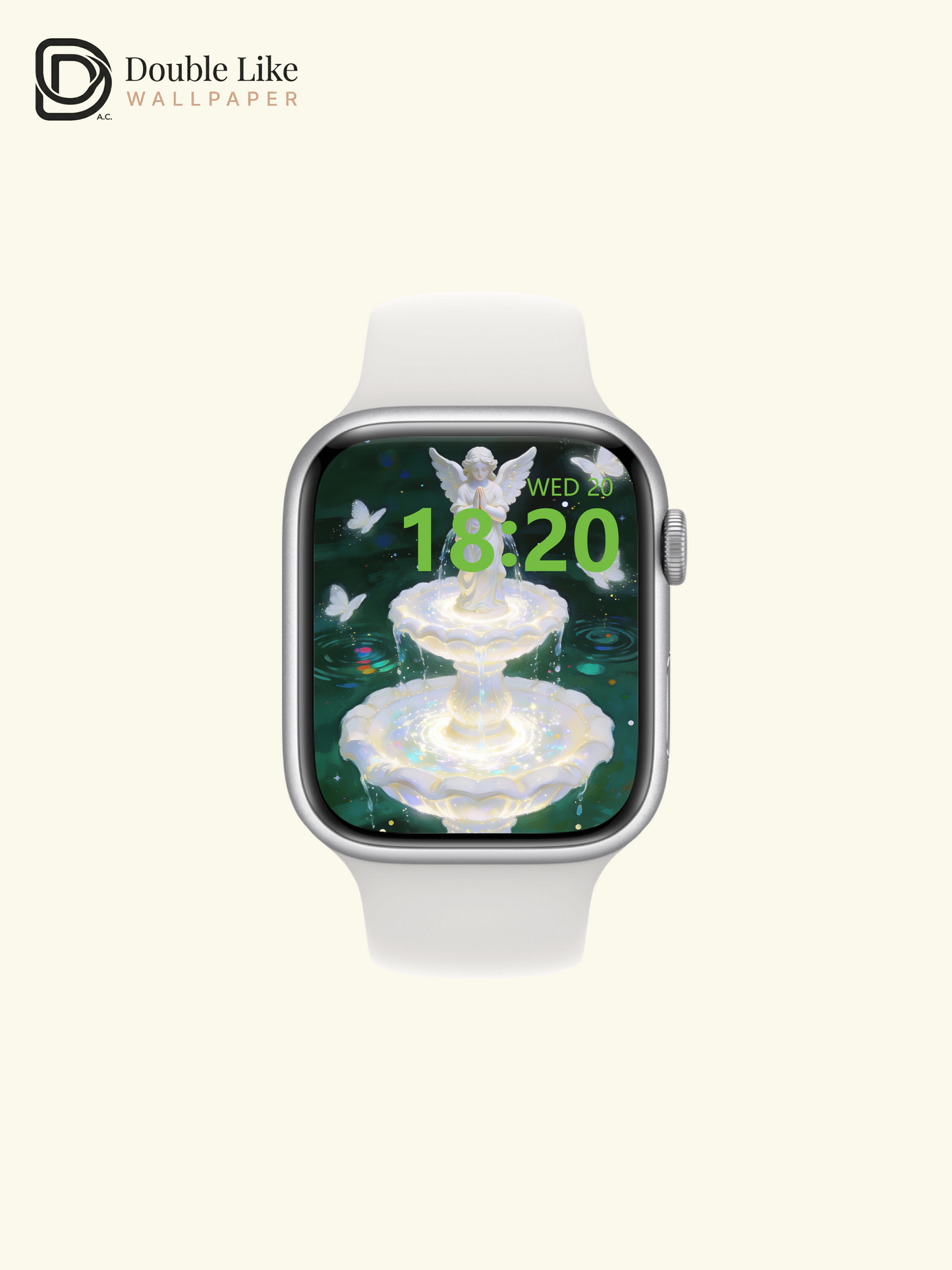 This angel fountain wallpaper calms all your stress! Live wallpaper fits all phones [#HWWa009]