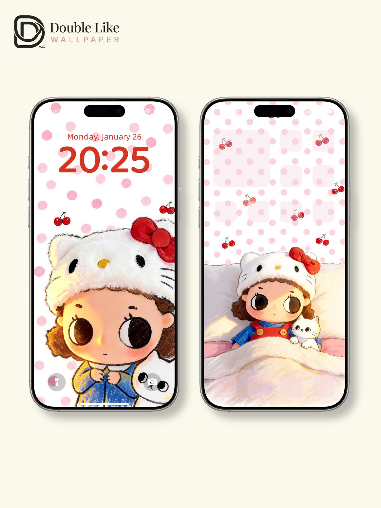 Cherry Strawberry Cozy Nap Sweet Bedtime Mood Wallpaper Pack [#JJ402]