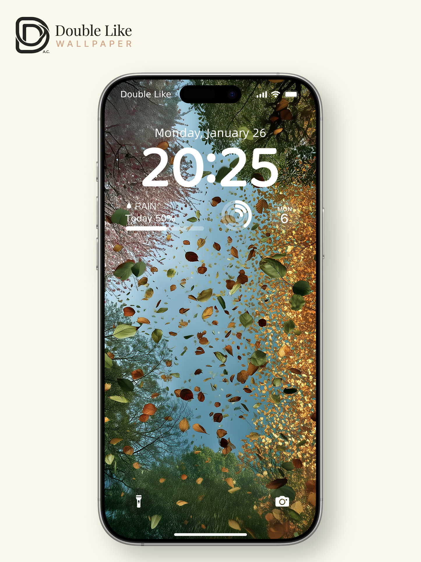 Four Seasons Changing Tree Canopy Digital Art Wallpaper Pack [#ZJYX0861]