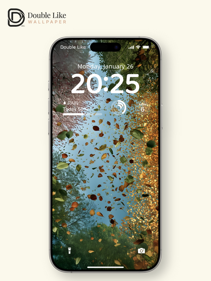 Four Seasons Changing Tree Canopy Digital Art Wallpaper Pack [#ZJYX0861]
