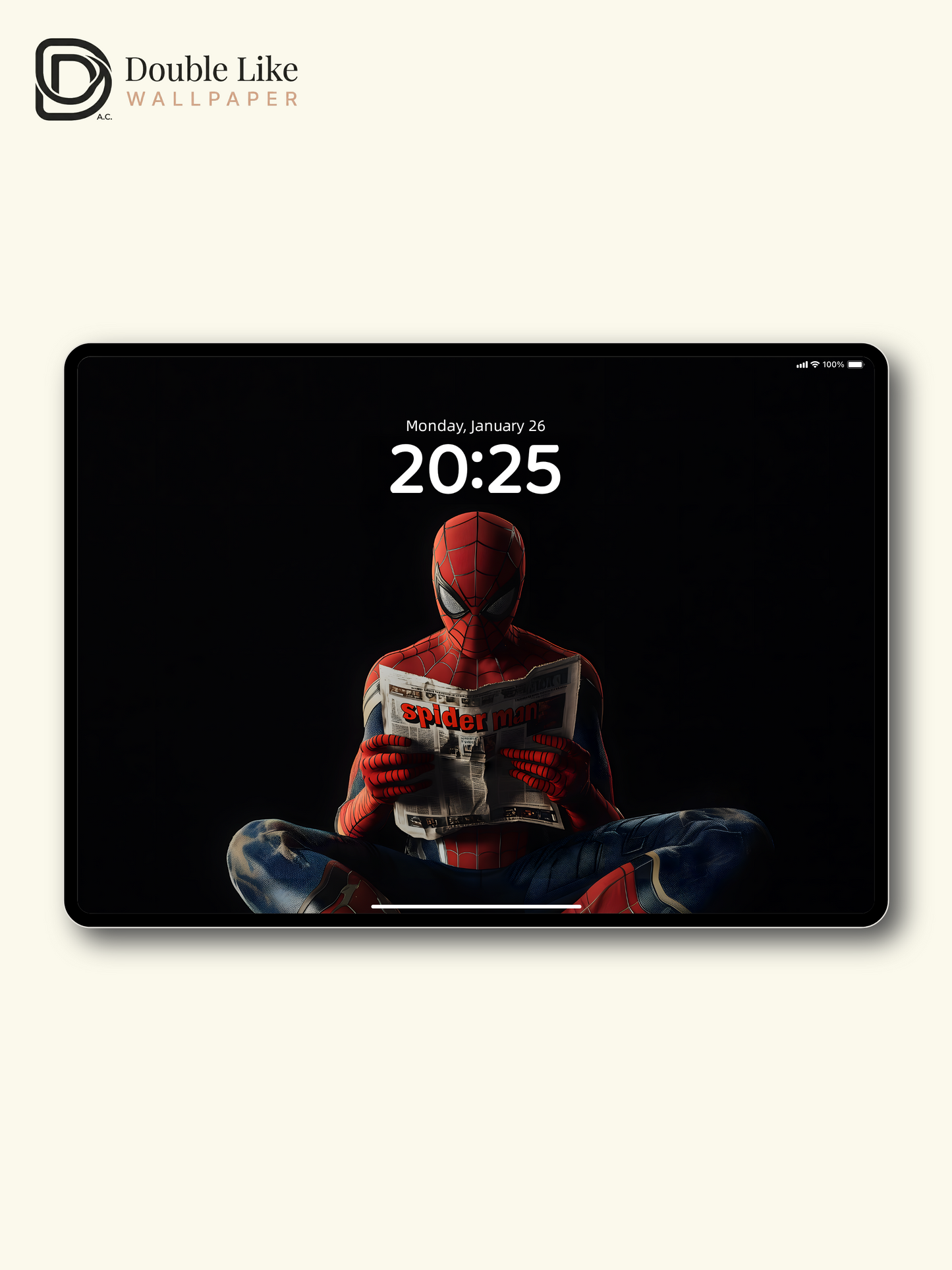 Funny Spider-Man Reading Newspaper Dark Aesthetic Wallpaper Pack [#ZJY496]