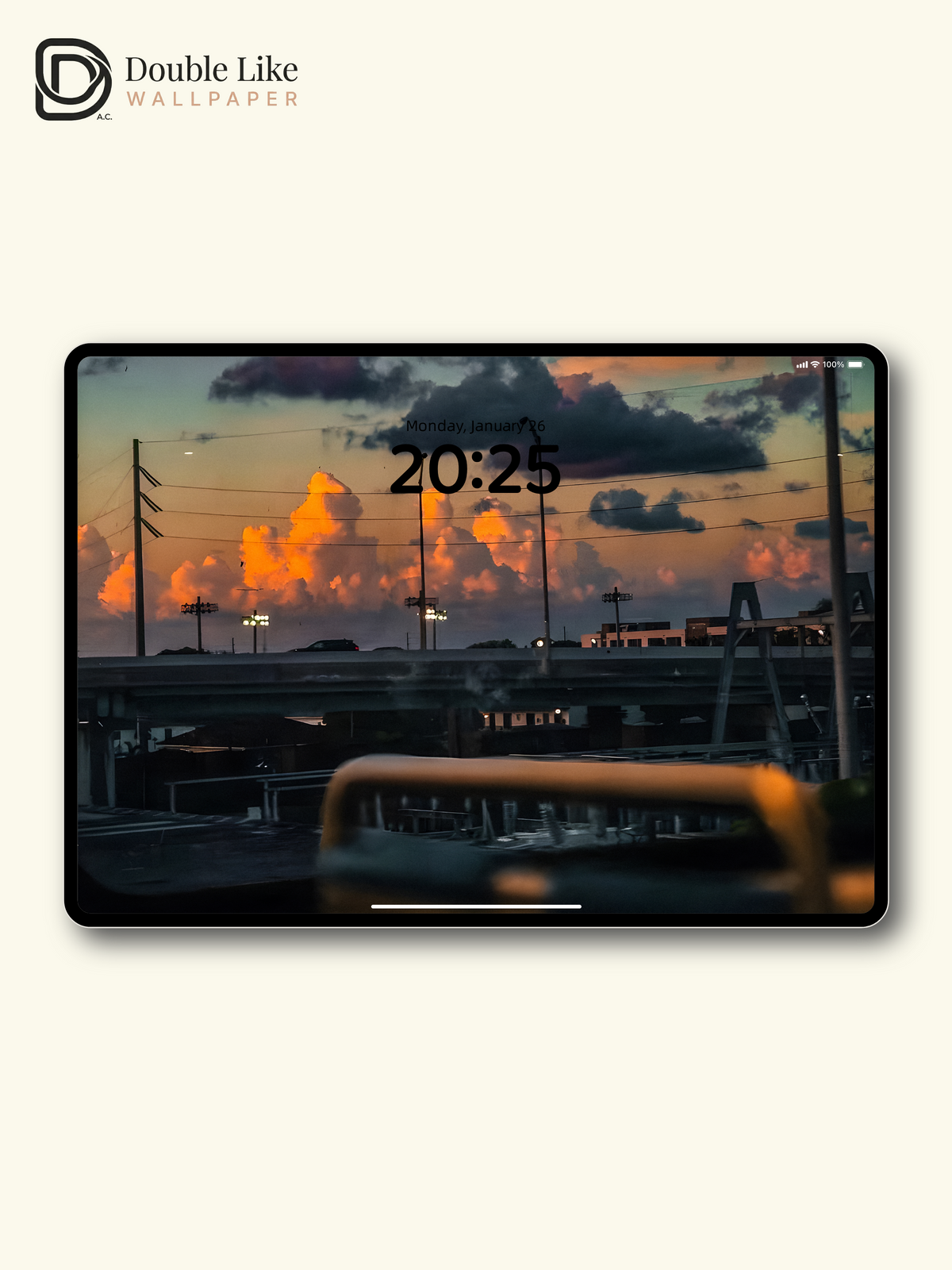 Subway Window Sunset Clouds Moon City Twilight Aesthetic Wallpaper Pack [#ZMY183]