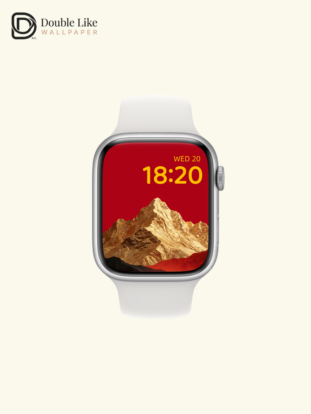 Golden Mountain Peak Sparkling Foil Texture Pure Red Aesthetic Wallpaper Pack [#ZMY349]