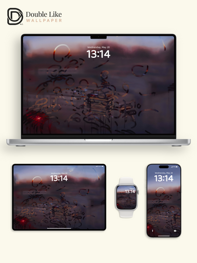Sunset Window Glass Aesthetic Melancholy Wallpaper Pack [#ZMY546]