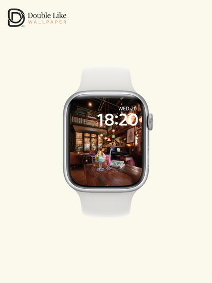 Vintage Cafe Coffee Time Ice Cream Cozy Ambient Aesthetic Wallpaper Pack [#JJ1361]