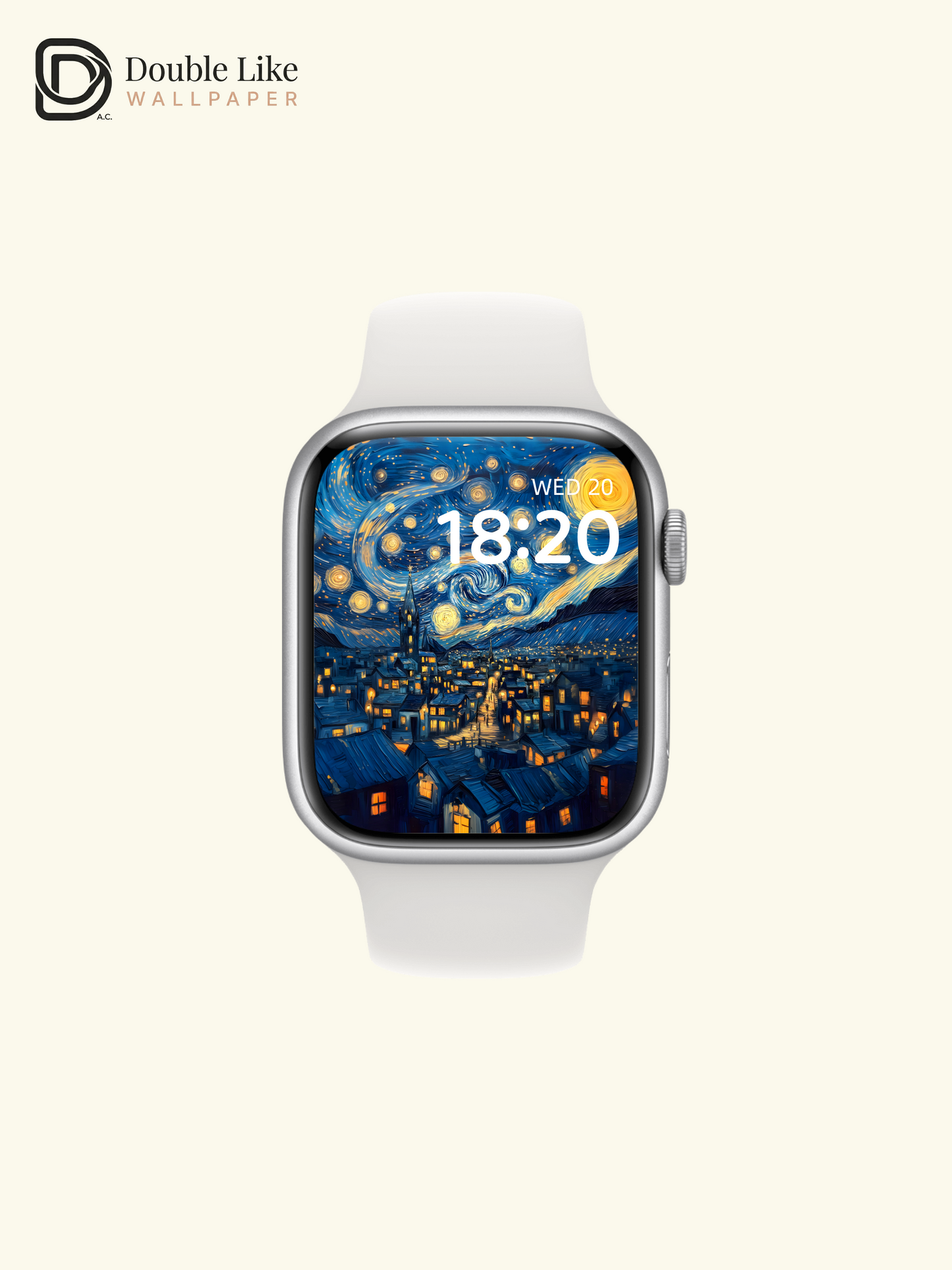 Classic Starry Night Van Gogh Style Artistic Oil Painting Wallpaper Pack [#ZMY017]