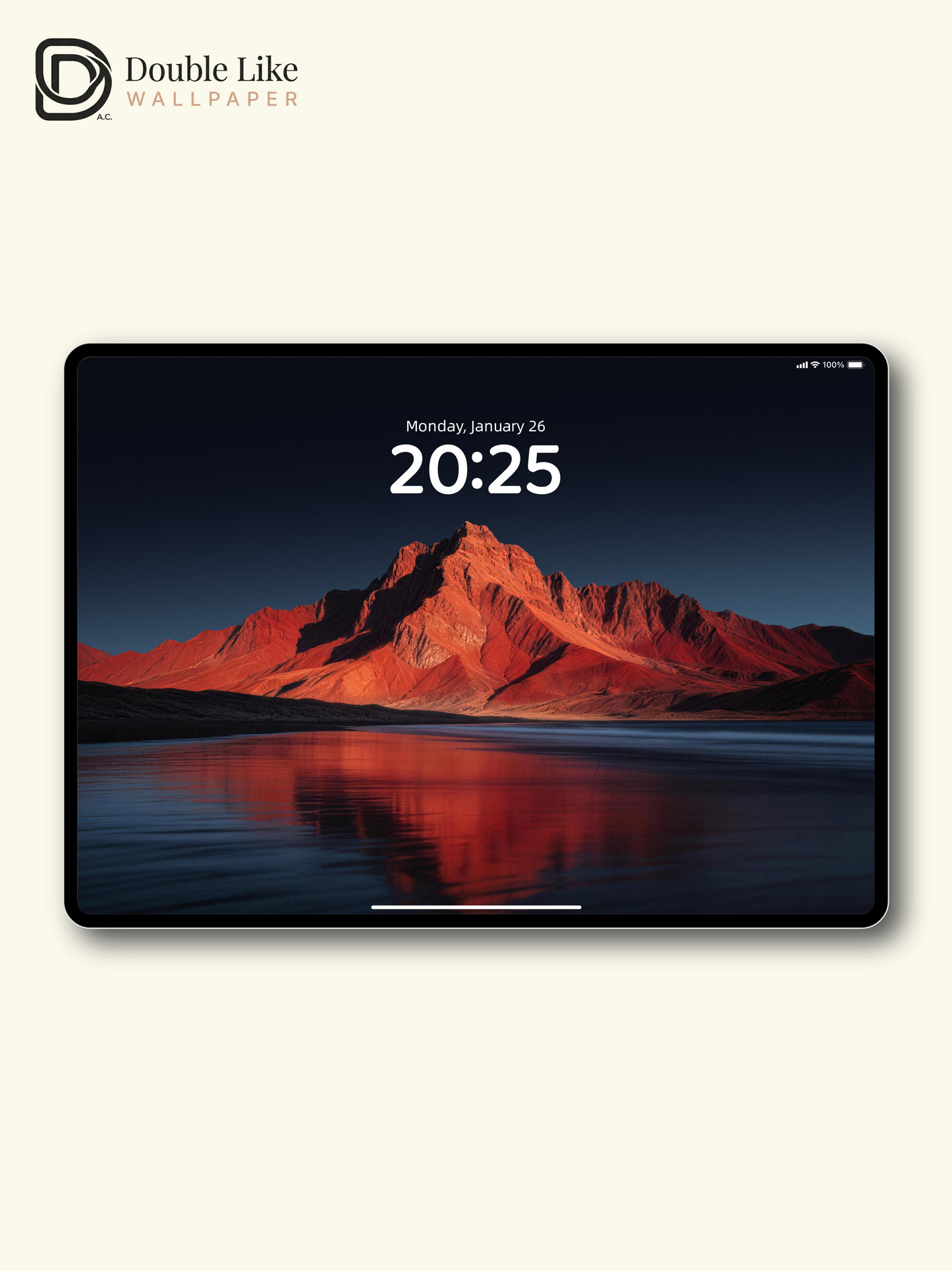 Red Mountain Lake Scenic Aesthetic Wallpaper Pack [#LFHL30301]