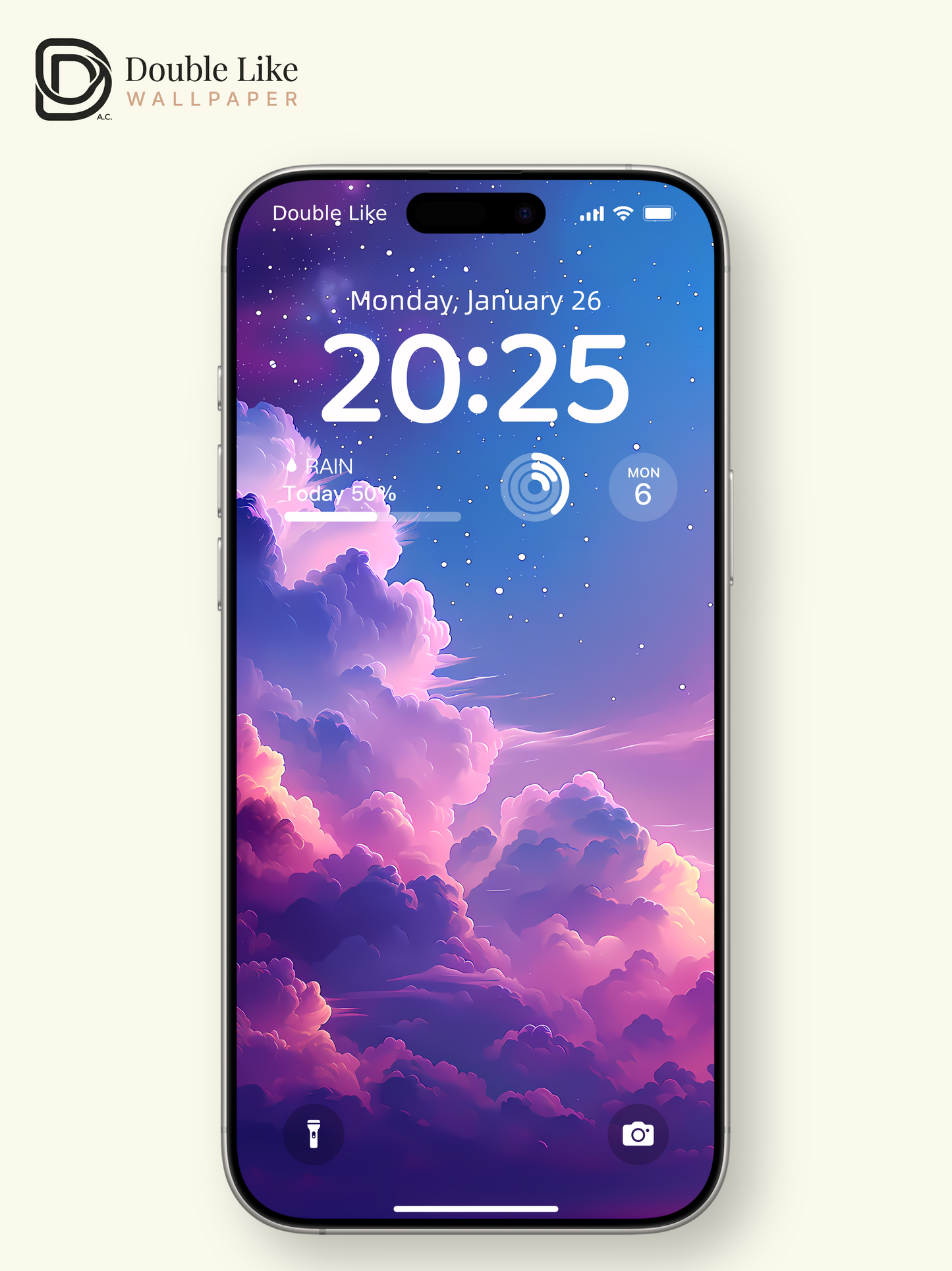 Dreamy Pastel Starry Sky and Clouds Aesthetic Anime Wallpaper Pack [#LFHL1053]