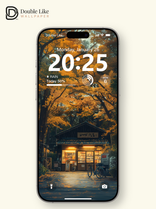 Cozy Autumn Forest Shop Anime Aesthetic Wallpaper Pack [#WGF116]