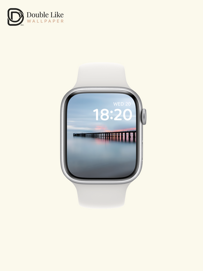 Minimalist Ocean Wooden Pier Sunset Aesthetic Cinematic Wallpaper Pack [#ZMY488]