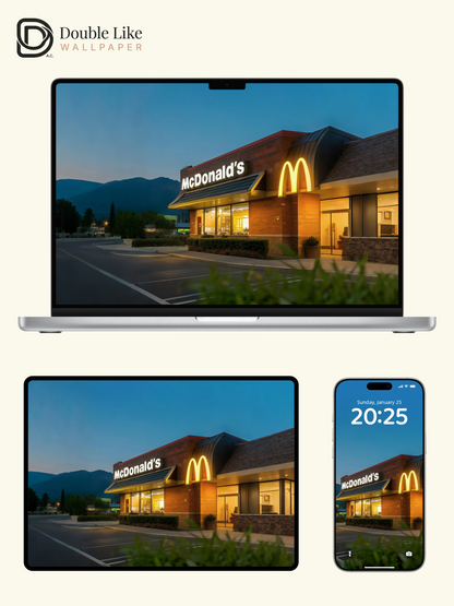 Twilight Fast Food Store Golden Arch Aesthetic Wallpaper Pack [#JJ20319]