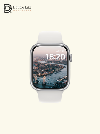 London Tower Bridge Aerial View Cinematic Cityscape Aesthetic Wallpaper Pack [#ZMY542]