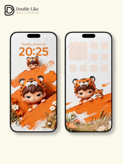 Tiger Mode: ON 🐯🧡 | Motivational Wallpaper Pack [#JJ226]