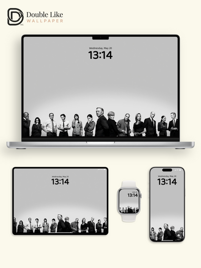 House of Cards Minimalist Black and White TV Show Aesthetic Wallpaper Pack [#ZMY530]