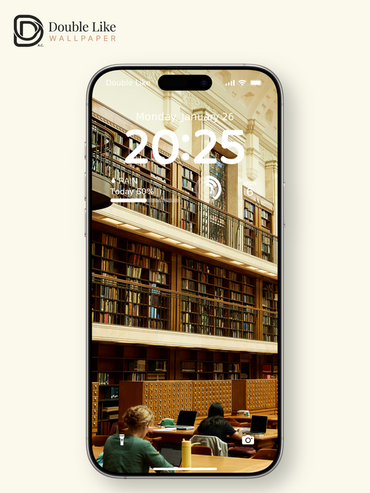 Vintage Library Study Motivational Full Wallpaper Set [#ZMY464]