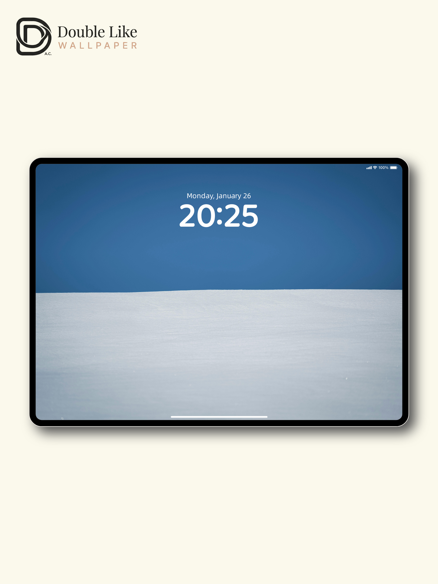 Pure White Snow Dune Clear Blue Sky Minimalist Aesthetic Wallpaper Pack [#ZMY498]