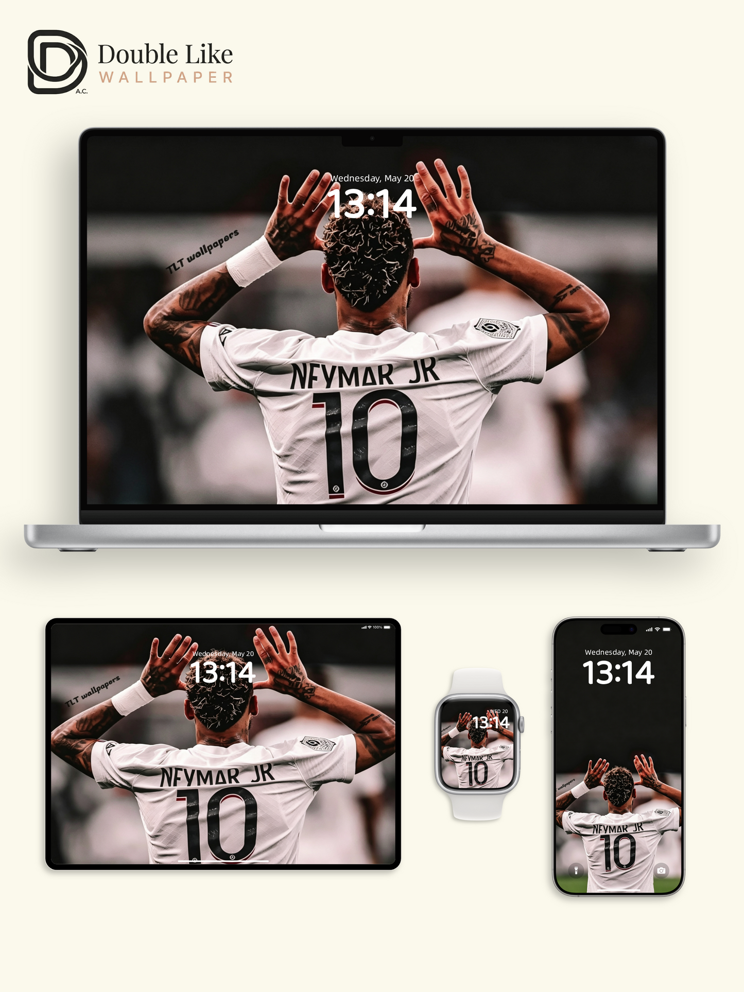 Minimal Black Neymar Back Wallpaper! Best Moody Set For All Football Fans [#HWWc017]