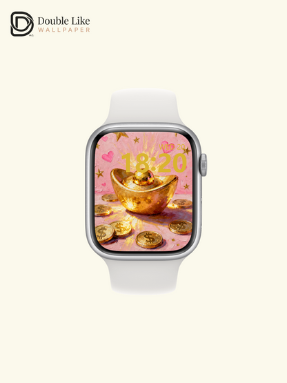 This lucky gold ingot wallpaper brings you money! Live wallpaper for all phones [#HWWa003]